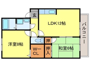 セジュ－ル諸岡の物件間取画像